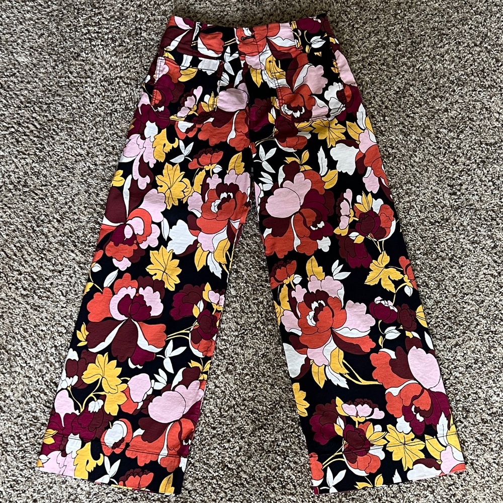 Anthropologie Maeve Multicolor Floral Pants